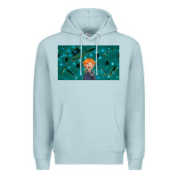 Blue Mist wizard boy and mouse Premium Hoodie - TumblerDesignByShophia