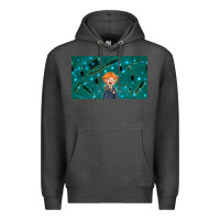 Charcoal Heather wizard boy and mouse Premium Hoodie - TumblerDesignByShophia