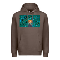 Coffee wizard boy and mouse Premium Hoodie - TumblerDesignByShophia