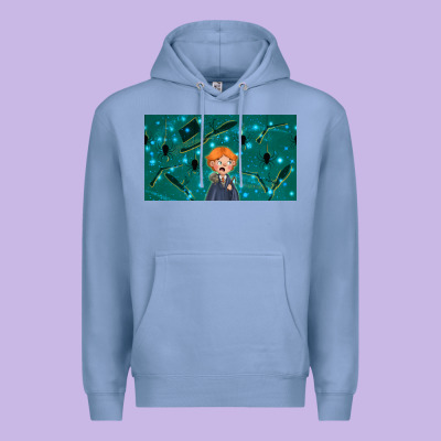Wizard Boy And Mouse Premium Hoodie Designed By Tumblerdesignbyshophia