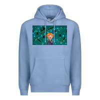 Colony Blue wizard boy and mouse Premium Hoodie - TumblerDesignByShophia