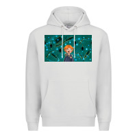 Dove Grey wizard boy and mouse Premium Hoodie - TumblerDesignByShophia