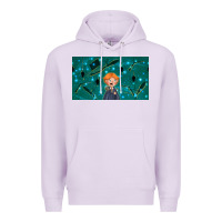 Lilac wizard boy and mouse Premium Hoodie - TumblerDesignByShophia