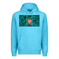 Ocean Blue wizard boy and mouse Premium Hoodie - TumblerDesignByShophia