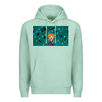 Seafoam wizard boy and mouse Premium Hoodie - TumblerDesignByShophia