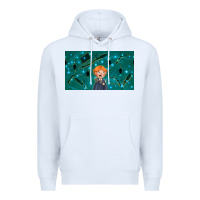White wizard boy and mouse Premium Hoodie - TumblerDesignByShophia