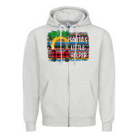 Dove Grey Santas Little helper Zipper Hoodie - Bettercallsaul