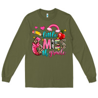 Army Green little miss sixth grade Long Sleeve Tee - NancyCooperArtShop