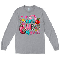 Heather Grey little miss sixth grade Long Sleeve Tee - NancyCooperArtShop