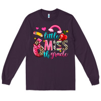 Plum little miss sixth grade Long Sleeve Tee - NancyCooperArtShop