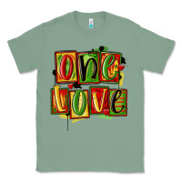 Sage one love juneteenth Classic Tee - MaliasSmallBusiness