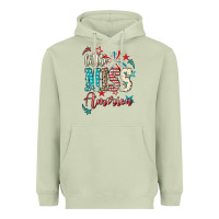 Matcha Little miss America 4th of july Heavyweight Hoodie - HowdyJamesFarm