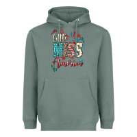 Sage Little miss America 4th of july Heavyweight Hoodie - HowdyJamesFarm