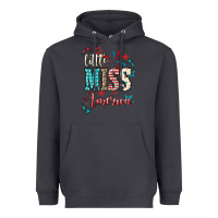 Smoke Little miss America 4th of july Heavyweight Hoodie - HowdyJamesFarm
