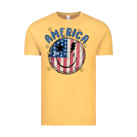 Vintage Mustard America Vintage Tee - MaliasSmallBusiness