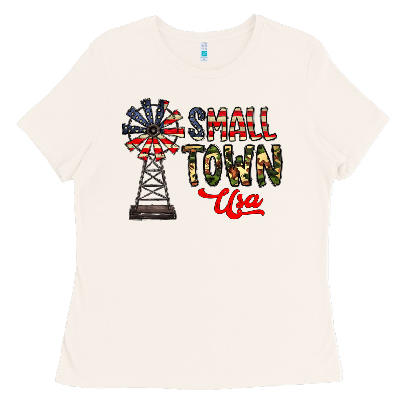 Small Town Usa Ladies Tee by CowhideDigitalArt | Teevron