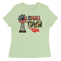 Matcha small town usa Ladies Tee - CowhideDigitalArt