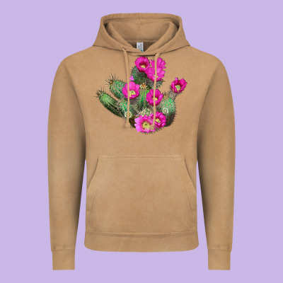 Strawberry Hedgehog Cactus Vintage Hoodie Designed By Lillyallendesigns