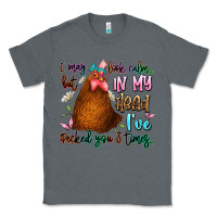 Charcoal Heather i may look calm but in my head ive pecked you 3 ti Classic Tee - JahusDesignShop