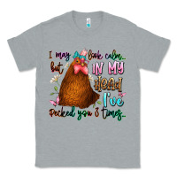 Heather Grey i may look calm but in my head ive pecked you 3 ti Classic Tee - JahusDesignShop