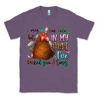 Lavender i may look calm but in my head ive pecked you 3 ti Classic Tee - JahusDesignShop