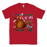 Red i may look calm but in my head ive pecked you 3 ti Classic Tee - JahusDesignShop