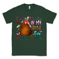 Sports Green i may look calm but in my head ive pecked you 3 ti Classic Tee - JahusDesignShop