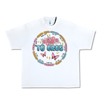 White tu eres inspiration Urban Heavy Tee - MaliasSmallBusiness