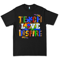 Black teach love inspire Premium Tee - AdoDesignShop