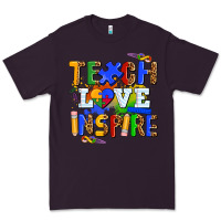 Plum teach love inspire Premium Tee - AdoDesignShop