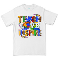 White teach love inspire Premium Tee - AdoDesignShop