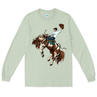 Matcha american paint horse rodeo cowboy Long Sleeve Tee - MaliasSmallBusiness