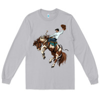 Moon Dust american paint horse rodeo cowboy Long Sleeve Tee - MaliasSmallBusiness