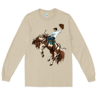 Mushroom american paint horse rodeo cowboy Long Sleeve Tee - MaliasSmallBusiness