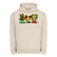 Pigment French Oak peace love juneteenth Urban Hoodie - FaDigitalArtStudio