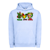 Pigment Grape Ice peace love juneteenth Urban Hoodie - FaDigitalArtStudio