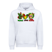 White peace love juneteenth Urban Hoodie - FaDigitalArtStudio