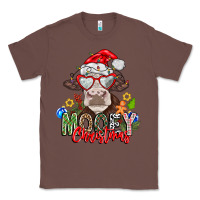 Chestnut Mooey Christmas Classic Tee - CowhideDigitalArt