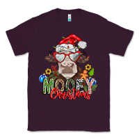Plum Mooey Christmas Classic Tee - CowhideDigitalArt