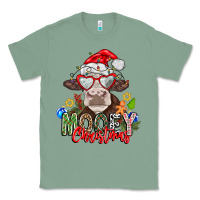 Sage Mooey Christmas Classic Tee - CowhideDigitalArt
