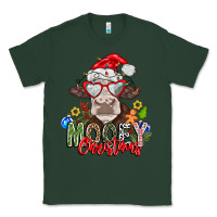Sports Green Mooey Christmas Classic Tee - CowhideDigitalArt