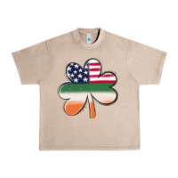 French Oak st patricks day shamrock american flag Urban Heavy Tee - MaliasSmallBusiness