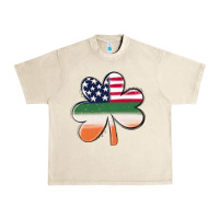 Sandshell st patricks day shamrock american flag Urban Heavy Tee - MaliasSmallBusiness