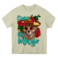 Cinco De Mayo Skull Heavy Core Tee | Teevron