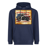 Navy old indians never die Heavyweight Hoodie - TumblerDesignByShophia