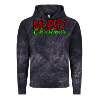 Cloud Black merry christmas tartan Vintage Hoodie - Jasminsmagicworld