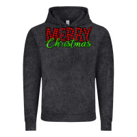 Vintage Black merry christmas tartan Vintage Hoodie - Jasminsmagicworld