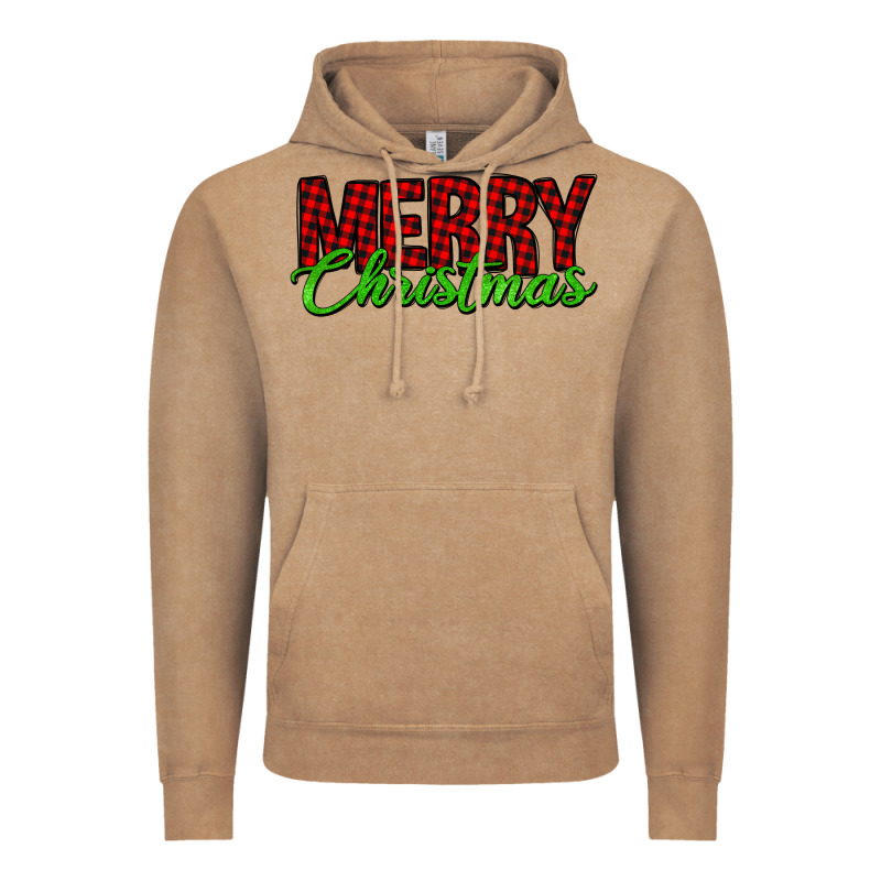 Merry Christmas Tartan Vintage Hoodie by Jasminsmagicworld | Teevron