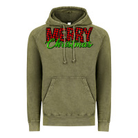 Vintage Olive merry christmas tartan Vintage Hoodie - Jasminsmagicworld
