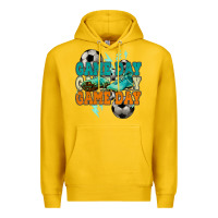 Lemon Game day lightning bolt soccer Premium Hoodie - HowdyJamesFarm